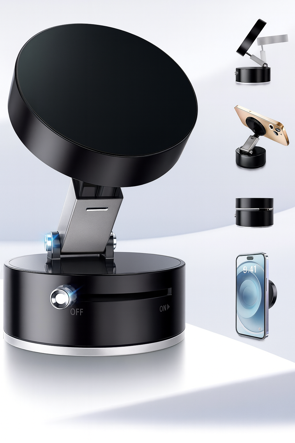 Vacuum Magnetic Suction Phone Holder