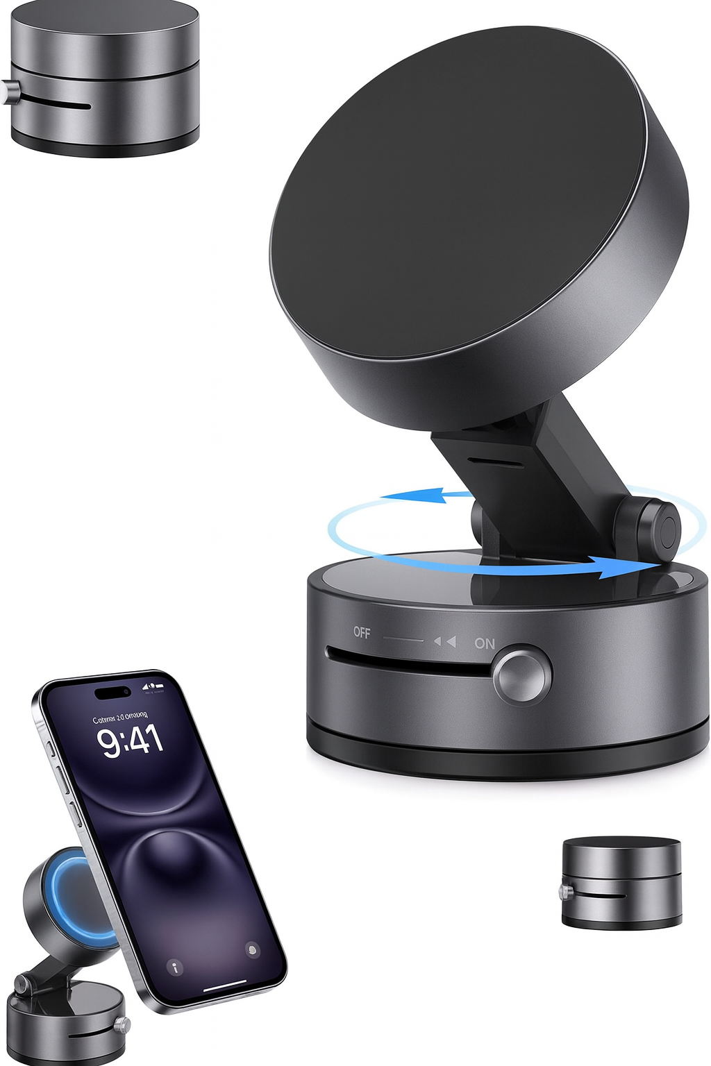 Vacuum Magnetic Suction Phone Holder